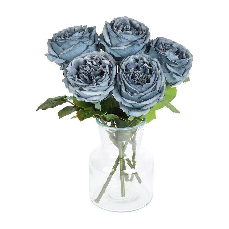 Fleur Artificielle Bleu avec des Roses Multiples