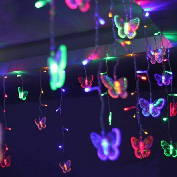 Rideaux Lumineux Guirlande Papillons LED