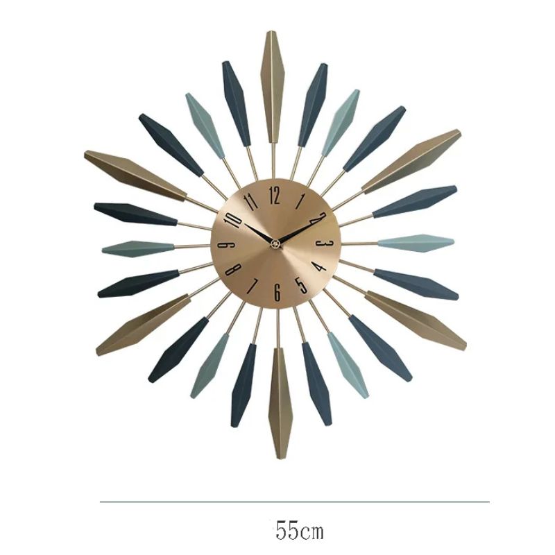 Grande Horloge Murale Design Artistique En Métal