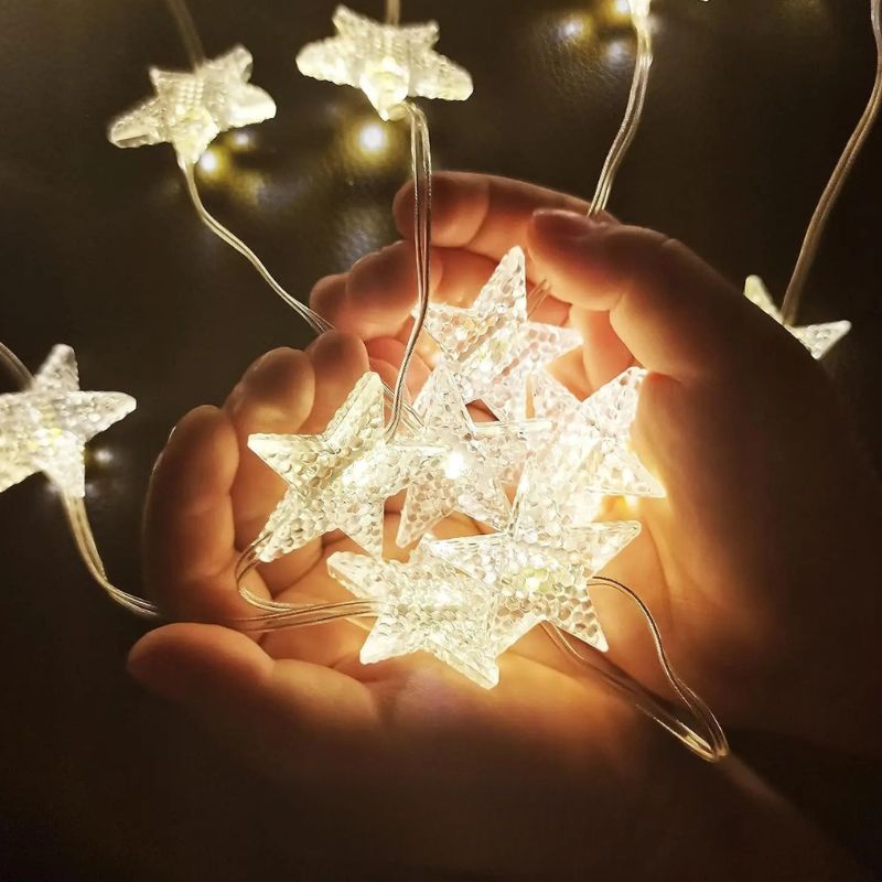 Rideaux Lumineux Guirlande Étoilée