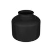 Vase Poser Rond en Fer Noir