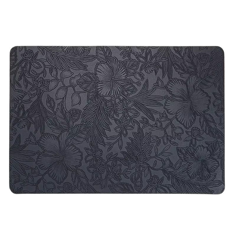 Set De Table Cuir Motif Floral Imperméable Et Antidérapant