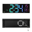 Grande Horloge Murale LED Moderne Avec Chiffres Lumineux