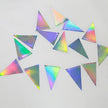 Guirlandes pour Anniversaire Triangle Métallique à Reflets Arc-en-Ciel