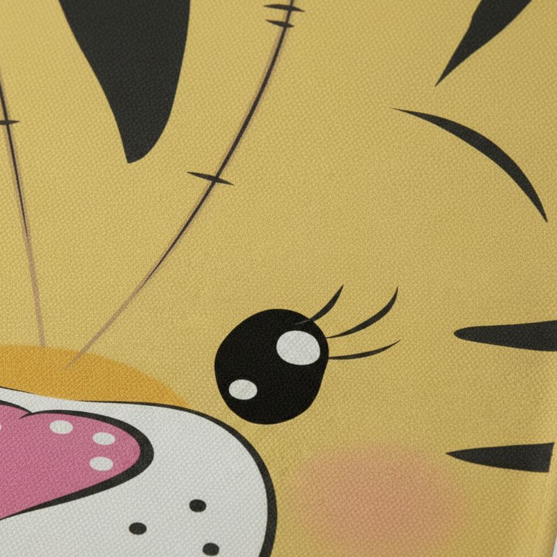 Set De Table En Lin Naturel Imprimé Tigre