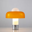 Lampe Champignon Orange Avec Lumière Chaude Et Style Italien