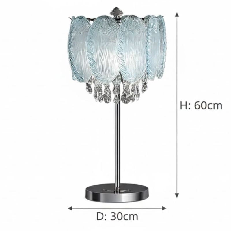 Éclairages De Table Modernes Avec Verre Sculpté