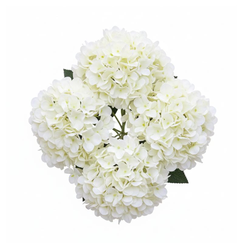 Fleur Artificielle Blanc Bouquet Hortensia