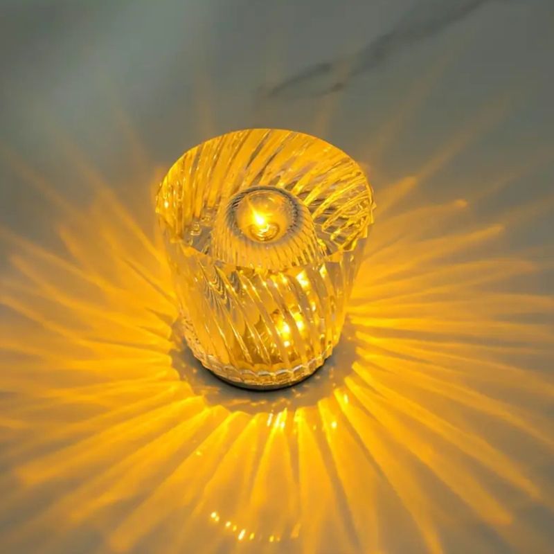 Éclairages De Table Élégants Avec Effet Lumineux De Cristal