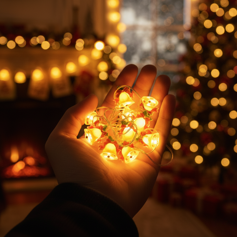 Guirlandes de Noël LED Cloches