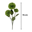 Fleur Artificielle Vert En Tige Avec Pétales Denses Naturels