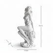 Sculpture Venus Assise Avec Silhouette Sensuelle
