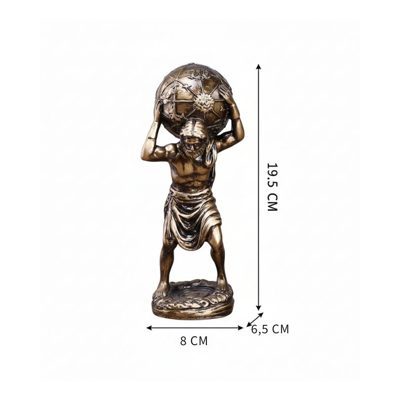 Sculpture Grecque Dieu Atlas En Décoration Mythologique Élégante