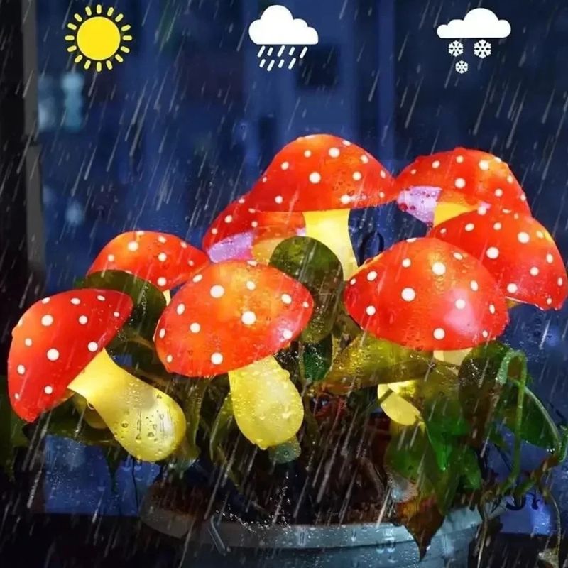 Lampe Champignon Egmont Toys Rouge Design Enchanté Lot de 8