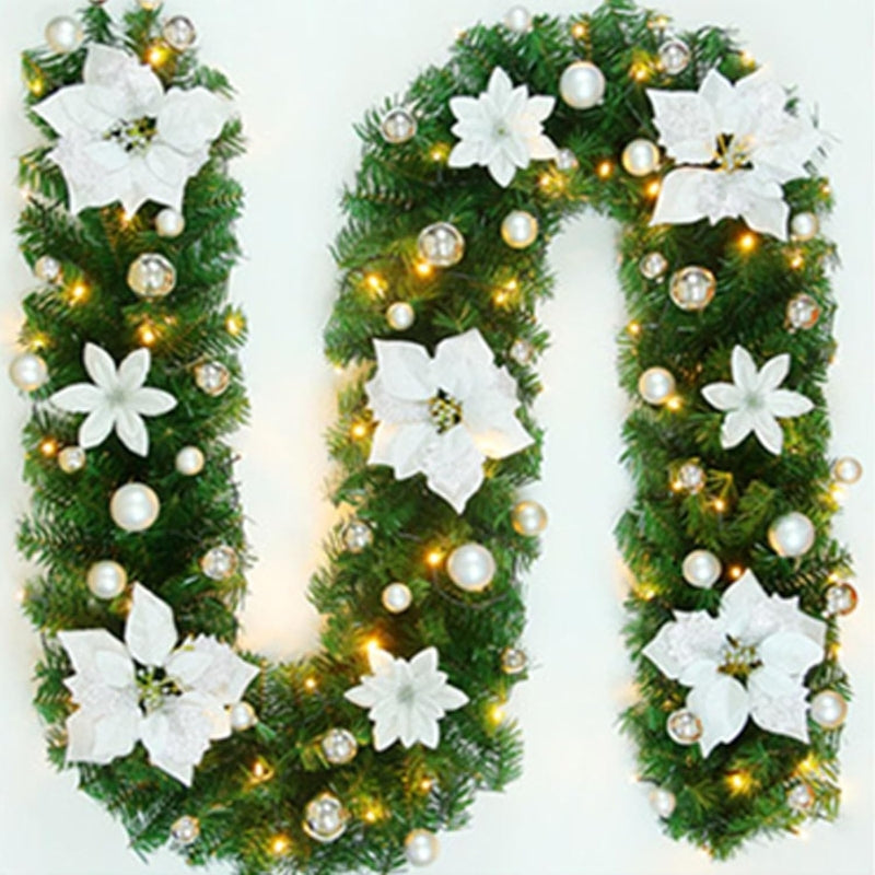 Guirlandes de Noël en Rotin avec Lumières LED