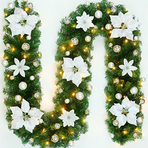 Guirlandes de Noël en Rotin avec Lumières LED