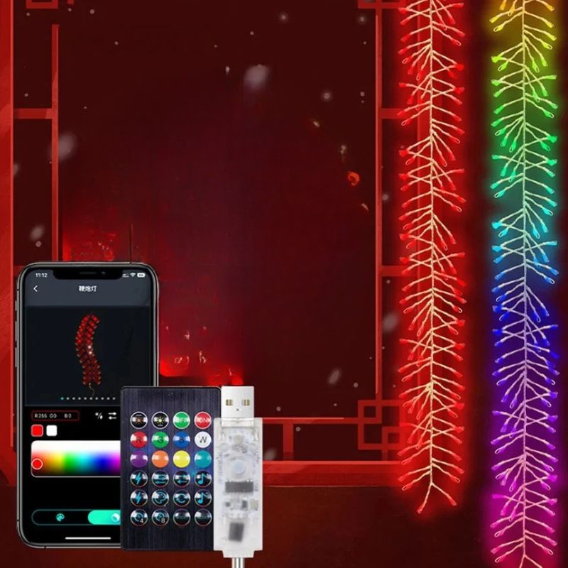 Guirlandes Pour Arbres De Noël Connectées Avec Effet Dégradé
