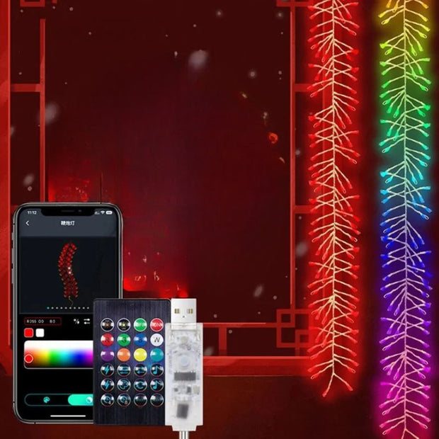 Guirlandes Pour Arbres De Noël Connectées Avec Effet Dégradé