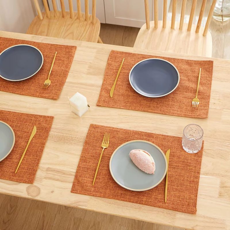 Set De Table En Lin Lavable Et Antidérapant
