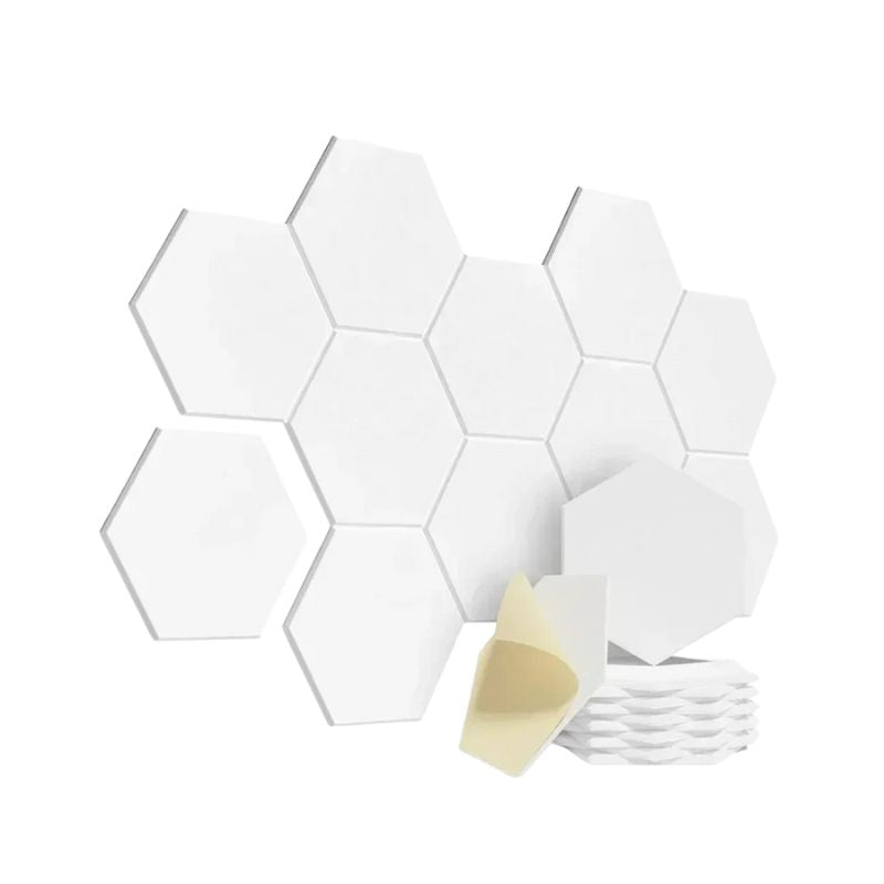 Panneau Mural Acoustique Hexagonal Auto Adhésif