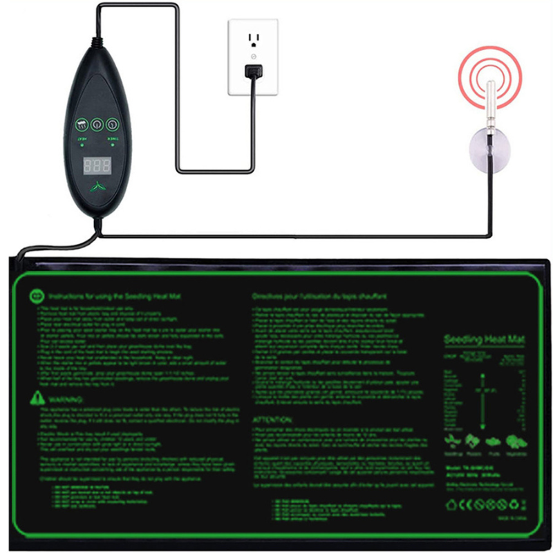 Tapis Chauffant Terrarium Avec Régulateur De Température Pour Semis