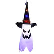 Décorations Halloween Fantôme Lumineux avec Chapeau de Sorcière