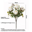 Fleur Artificielle Blanc Avec Arrangement De Roses