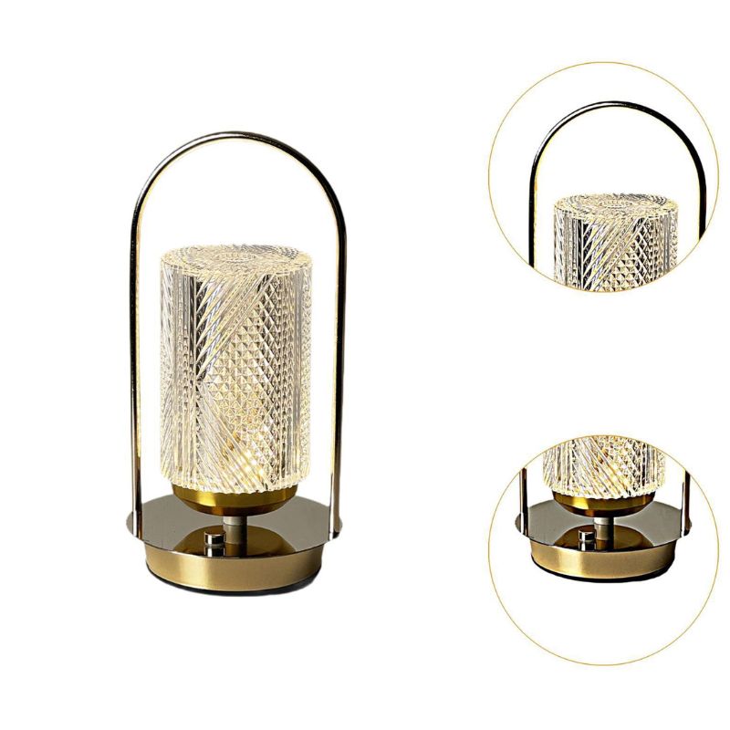 Éclairages De Table Modernes En Cristal Avec Lumière Réglable