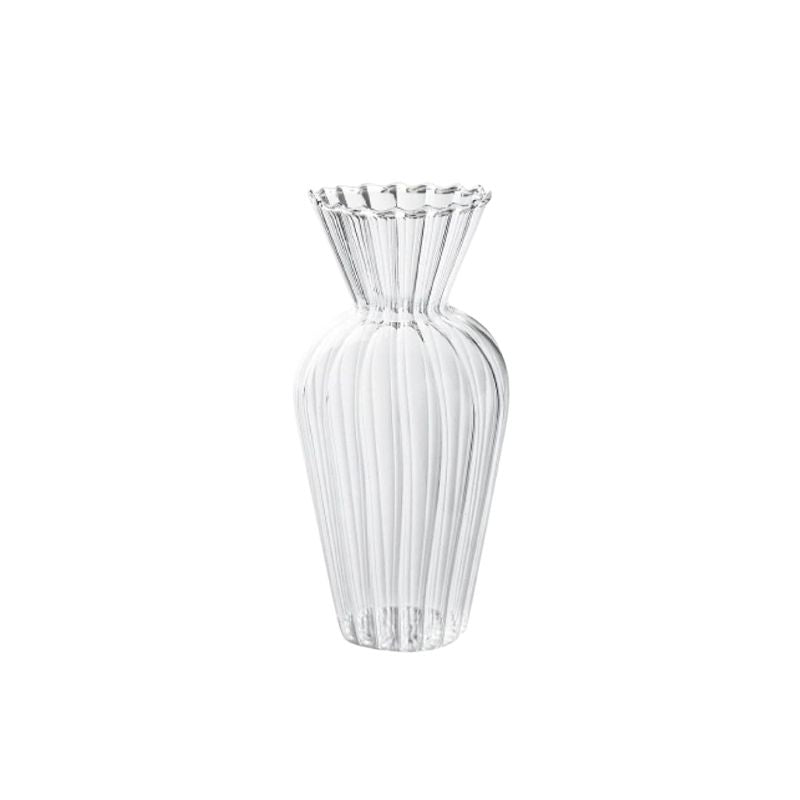 Vase Transparent en Verre de Style Nordique
