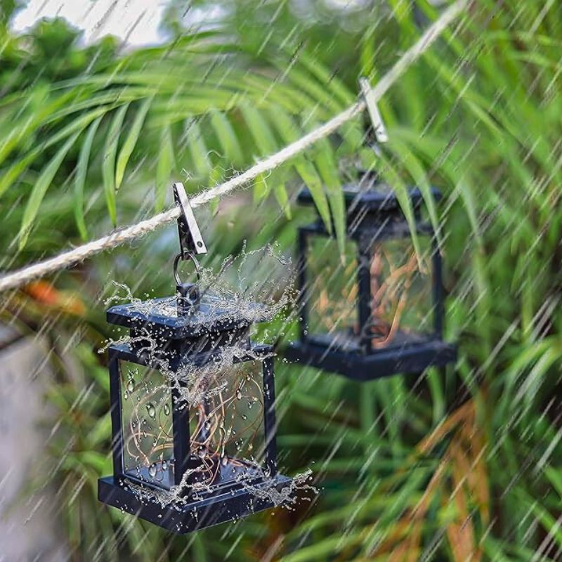 Lanternes Solaires Avec Guirlande Lumineuse LED