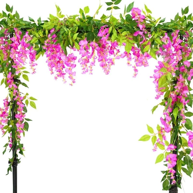 Guirlande De Fleurs Artificielles Avec Glycine Retombante