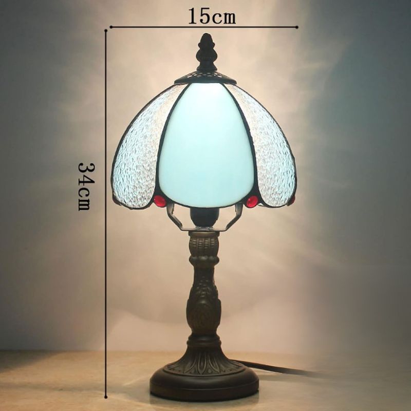 Lampe Champignon Gallé Bleue