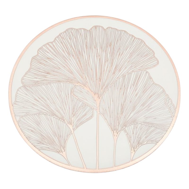 Set De Table Vinyle Feuille Métallique Chic Et Moderne 6 Pièces