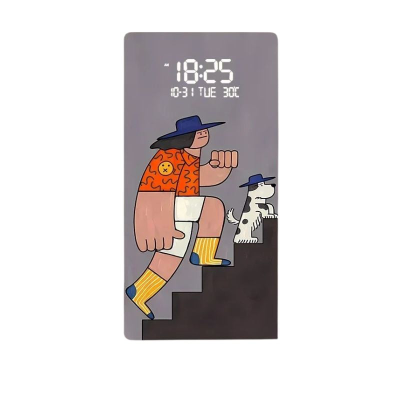 Horloge Numérique LED Murale Design Artistique