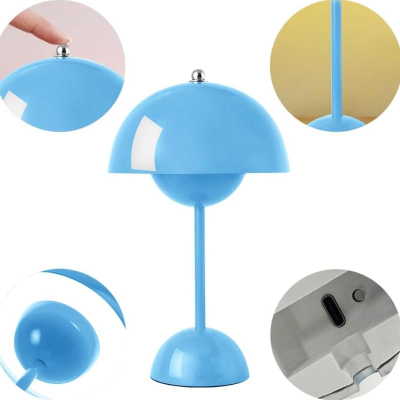 Lampe Champignon Bleue LED Puissante Et Rechargeable
