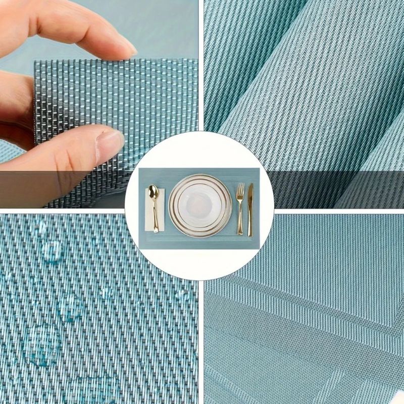 Set de Table Vinyle Bleu Souple Et Chic