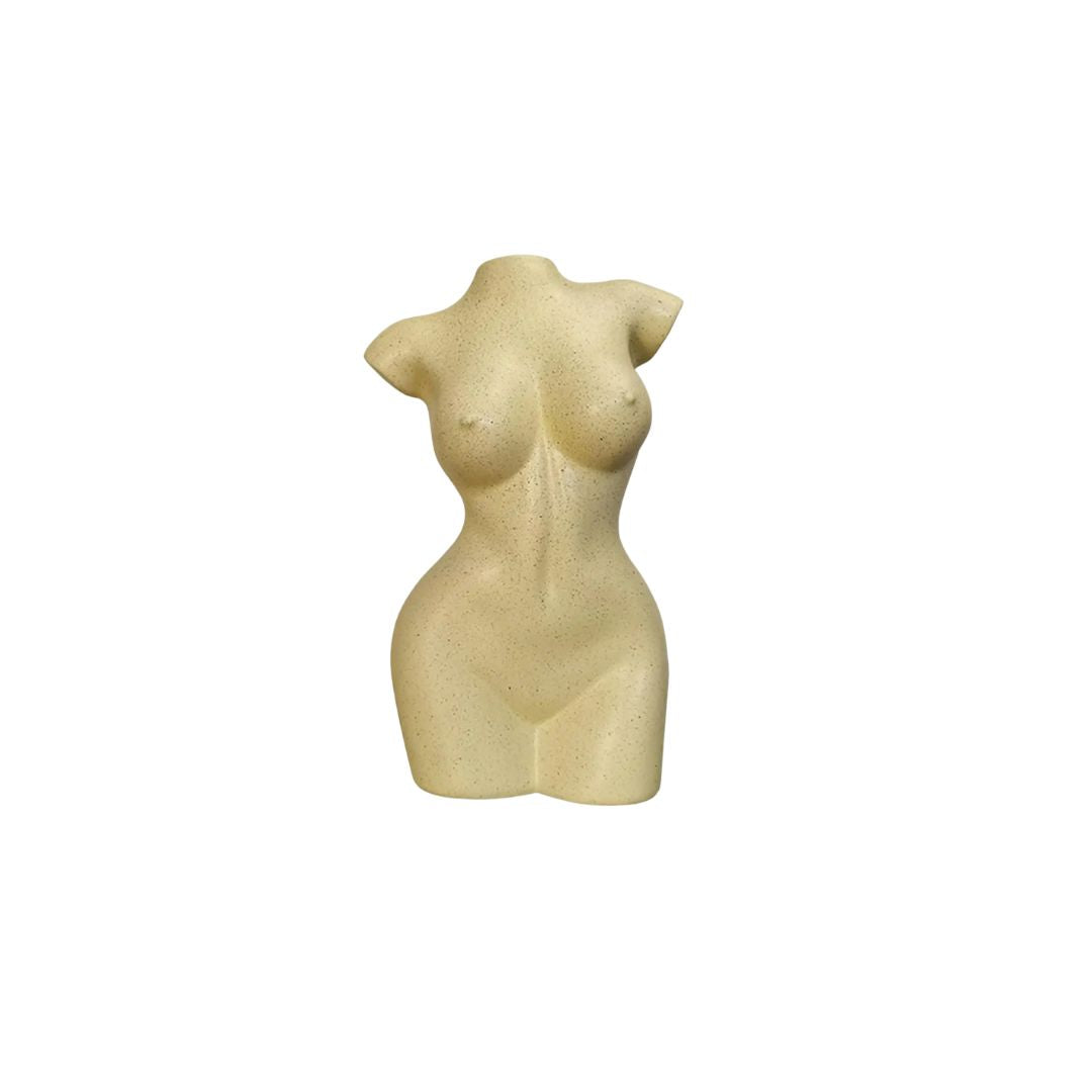 Vase Buste Femme en Résine pour Fleurs