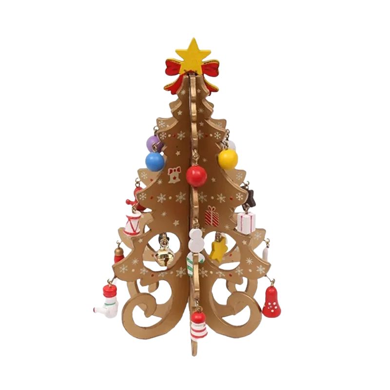 Mini Sapin De Noël En Bois Festif
