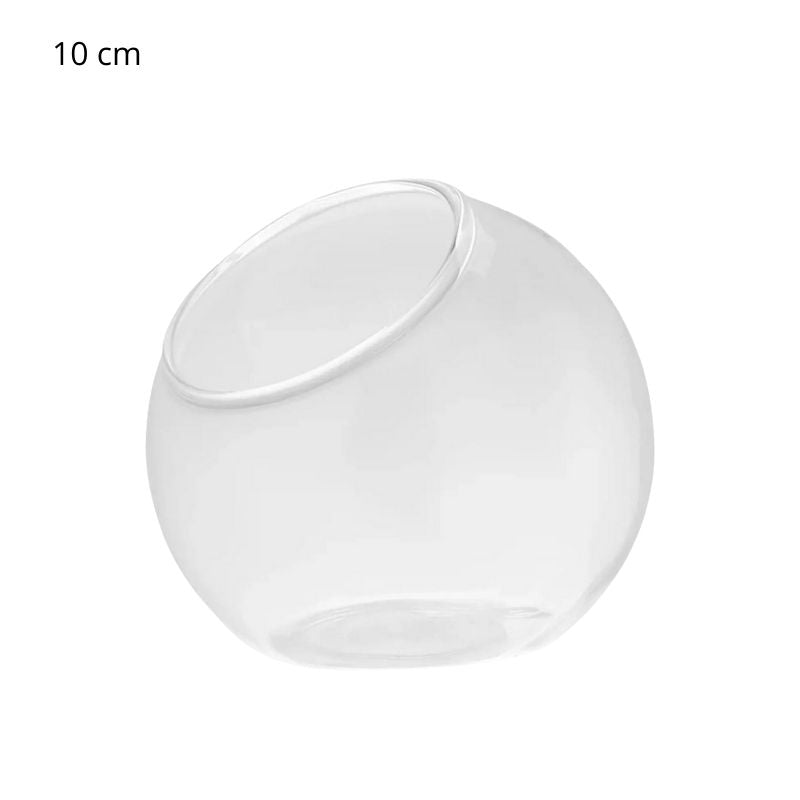 Terrarium En Verre En Forme Boule Transparente Décorative