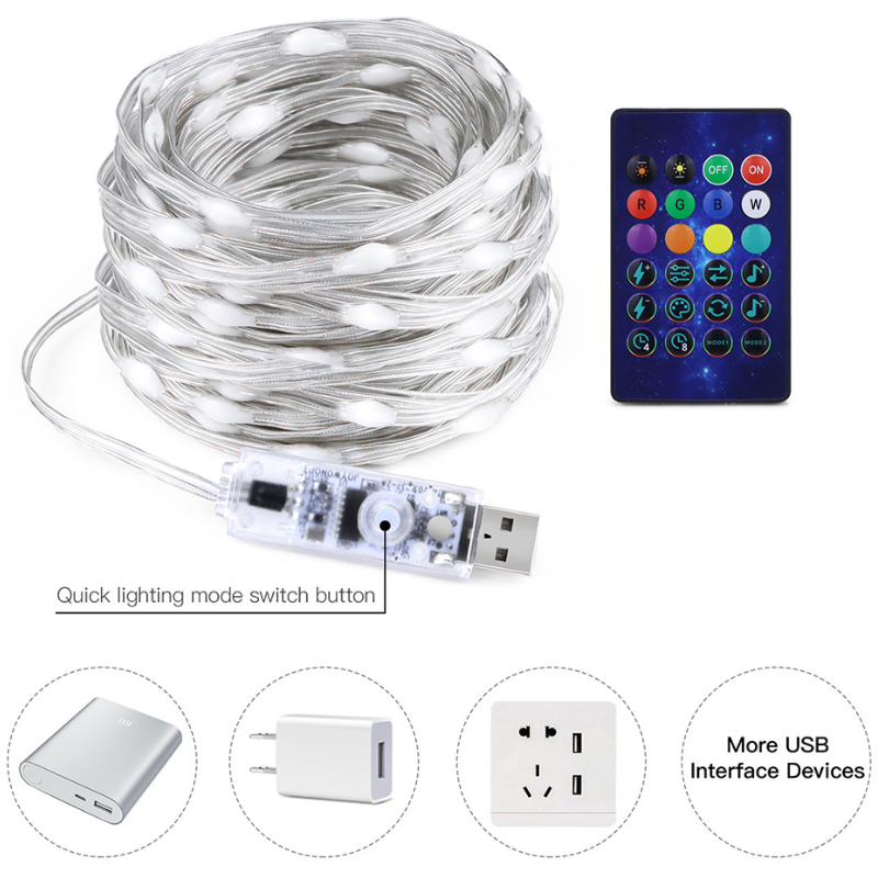 Guirlandes Connectées Lumineuses Multicolores