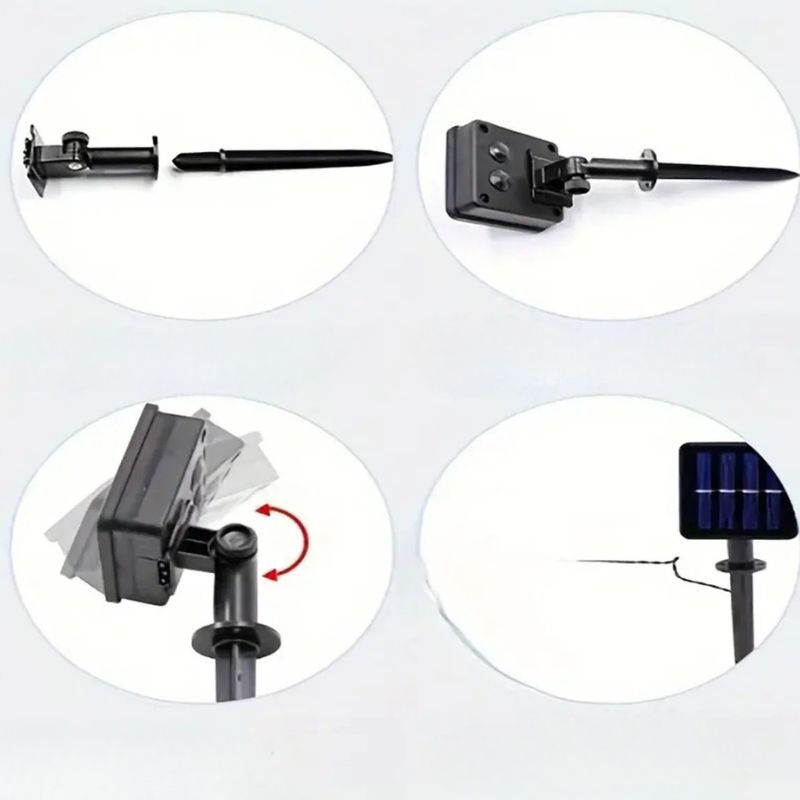 Guirlandes Solaires Feuilles D’Érable LED