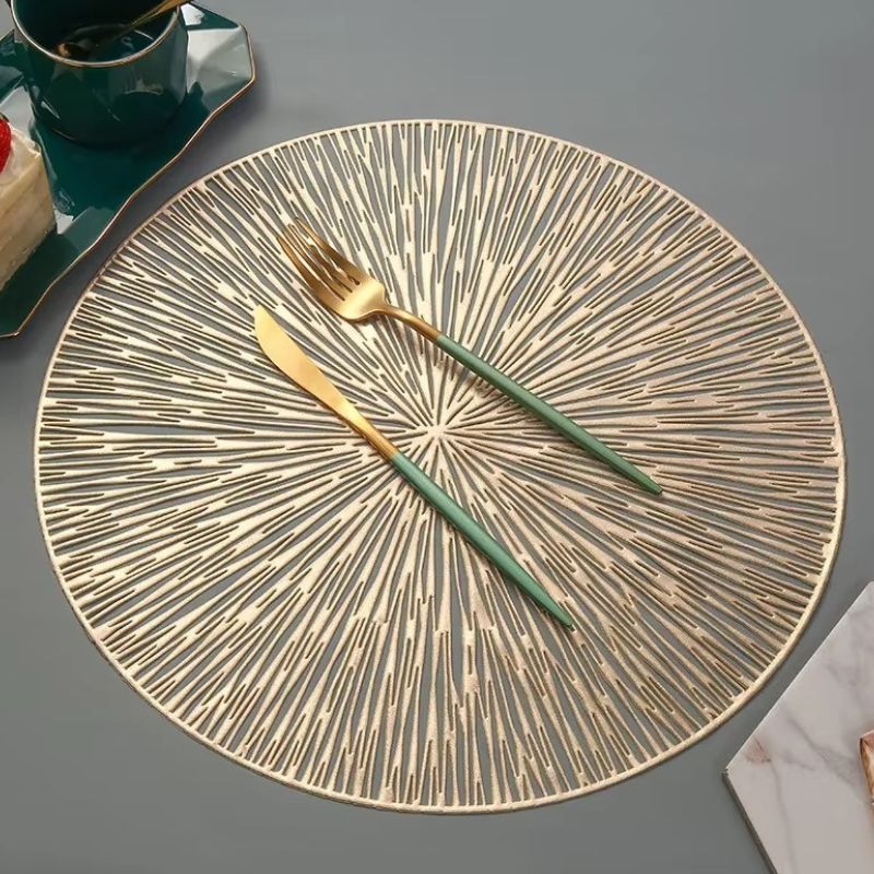 Set De Table Vinyle Luxe Résistant À La Chaleur