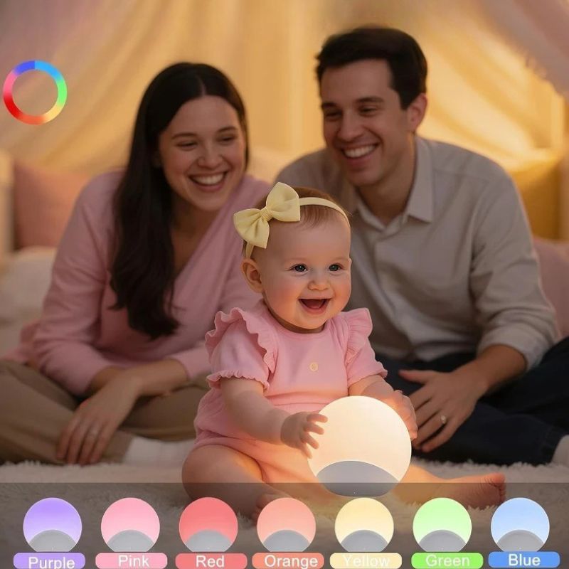 Veilleuses LED Rondes Avec Minuterie