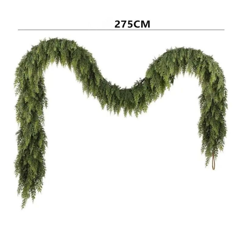 Décorations de Noël Guirlande de Feuillage Vert