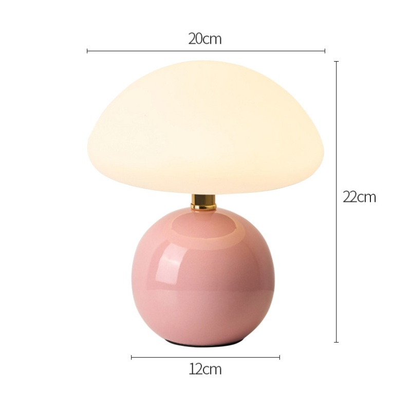 Lampe Champignon Rose Chic Et Lumineuse