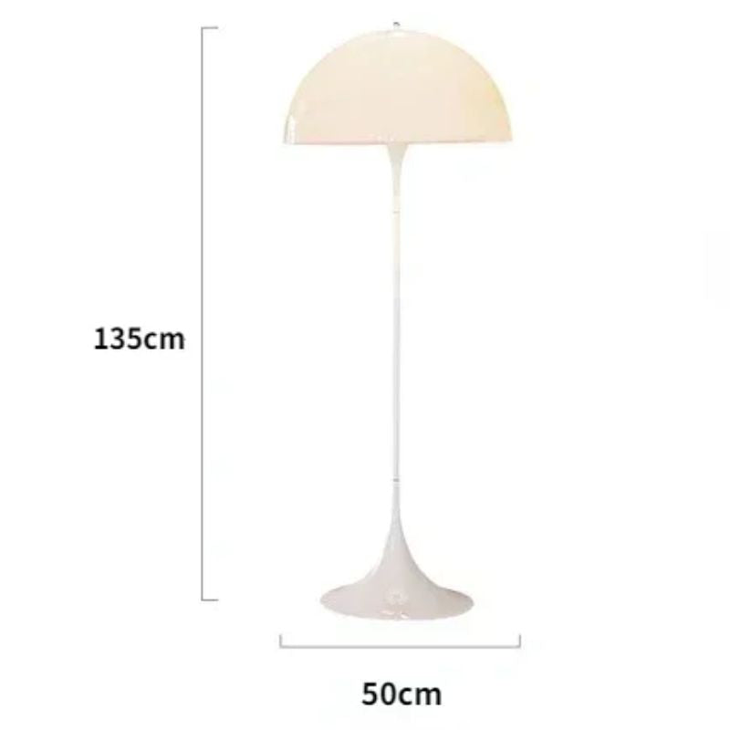 Lampadaire Champignon Blanc Design Danois