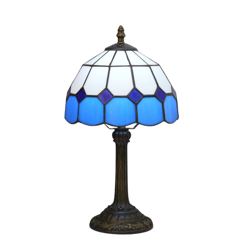 Lampe Champignon Gallé En Vitrail Style Méditerranéen