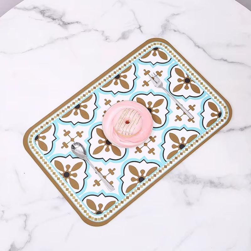 Set De Table Lavable Motif Géométrique