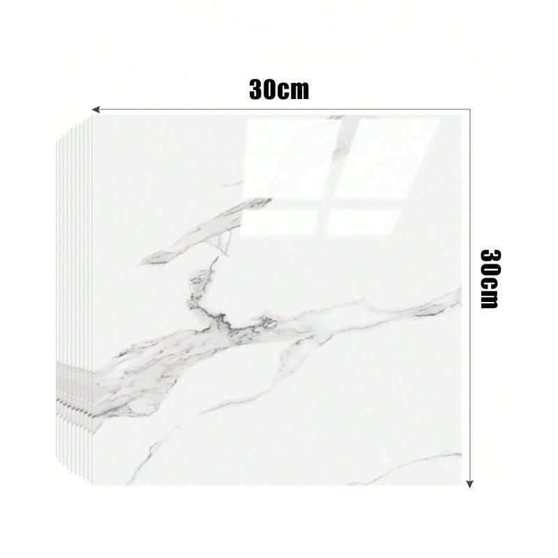 Panneau Mural PVC Blanc Aspect Marbre Naturel