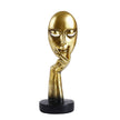 Sculpture Visage Décorative En Design Moderne Élégant